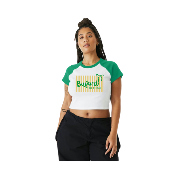 6u Gold All-stars Women's Ribbed Crop Tee