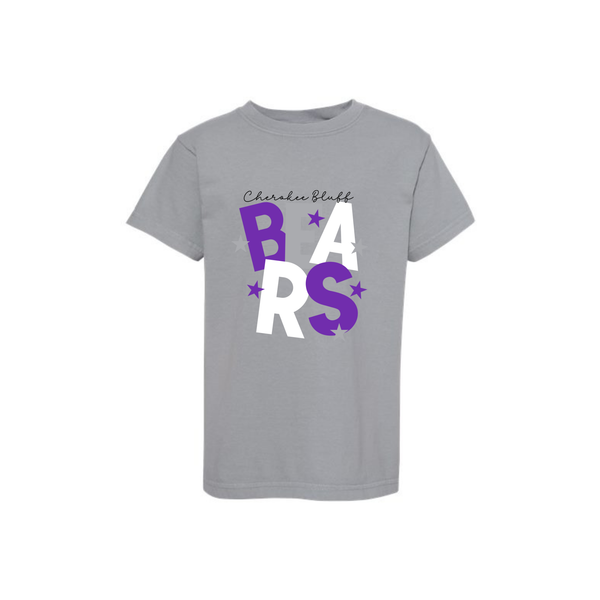 Bears Stacked Youth Tee