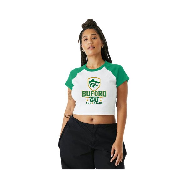 6u Grn All-stars Women's Ribbed Crop Tee