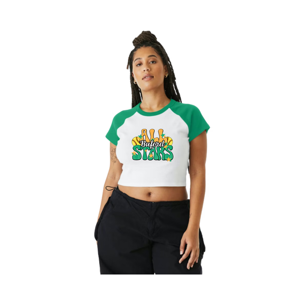 6u Gold All-stars Women's Ribbed Crop Tee