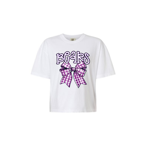 Bears Bow Women's Cropped Tee