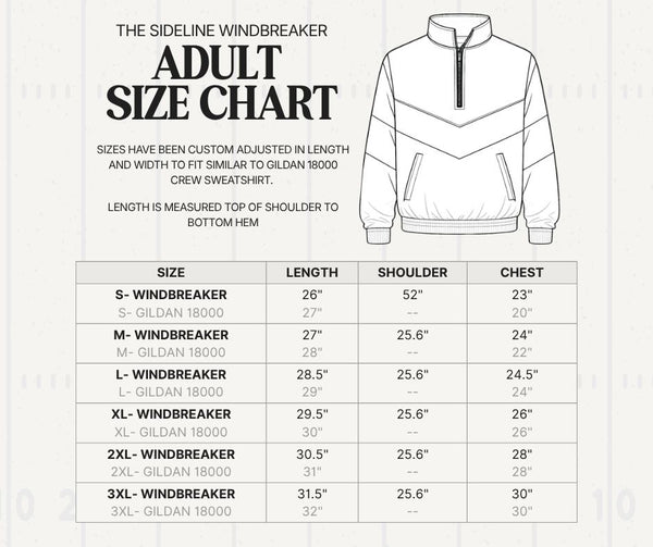 North Hall Trojans Sideline Windbreaker - Preorder