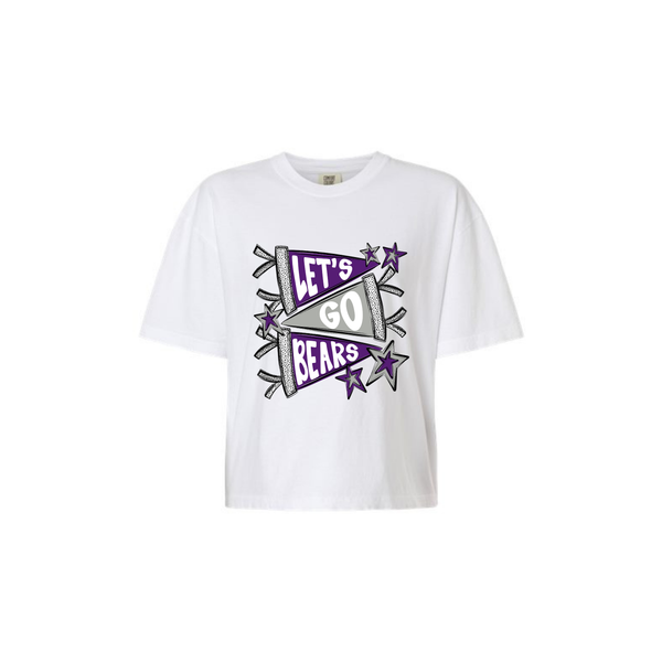 Bears Pennant Women's Cropped Tee