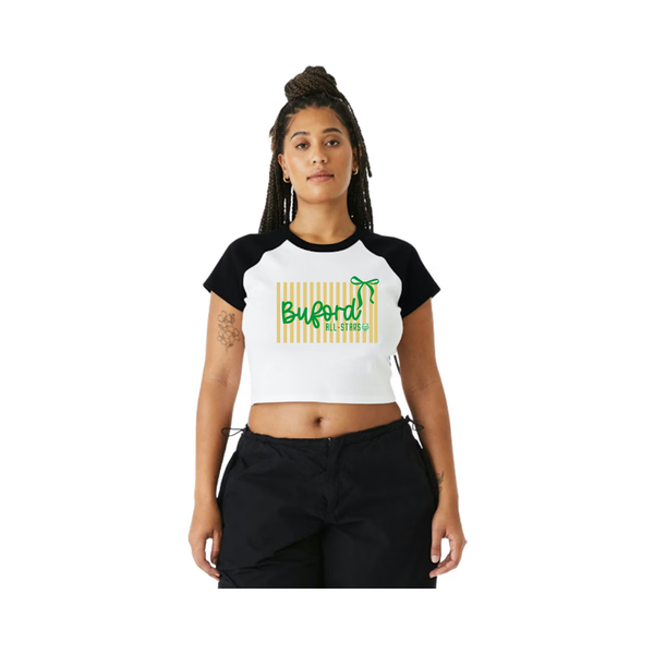 6u Gold All-stars Women's Ribbed Crop Tee