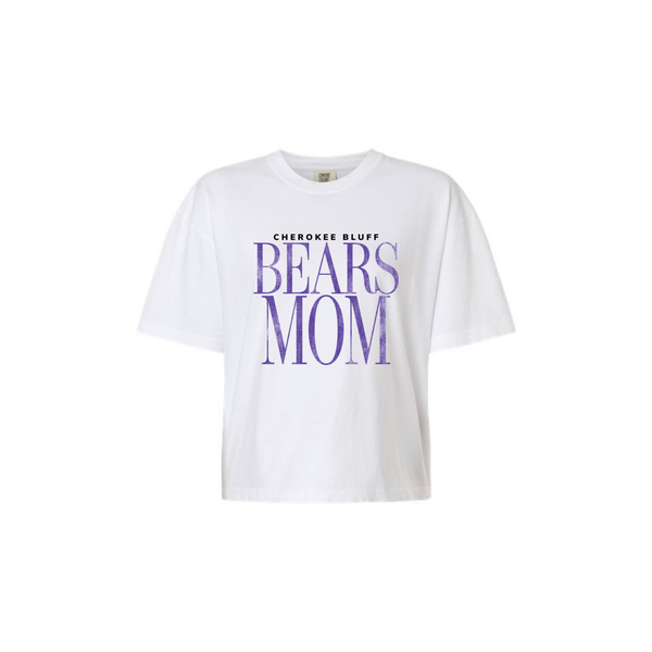 Bears Mom Women's Cropped Tee