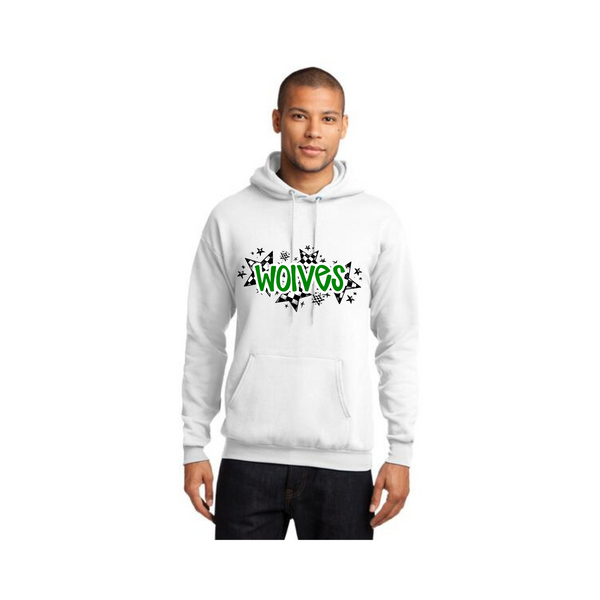 Wolves Star Adult Sweatshirt