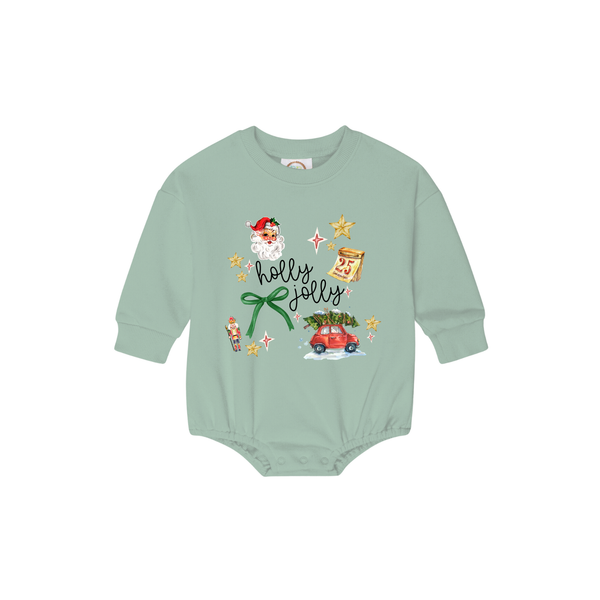 Holly Jolly Bubble Romper