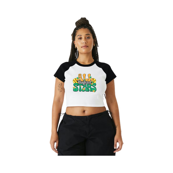 6u Gold All-stars Women's Ribbed Crop Tee