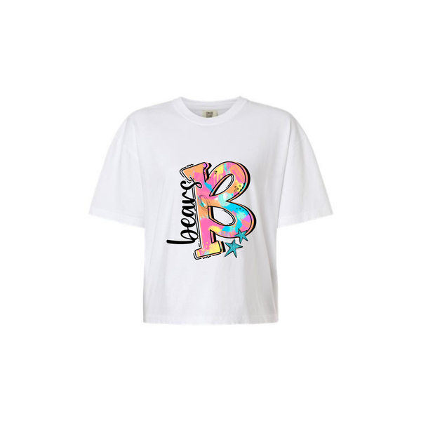 Bears Watercolor Women's Cropped Tee