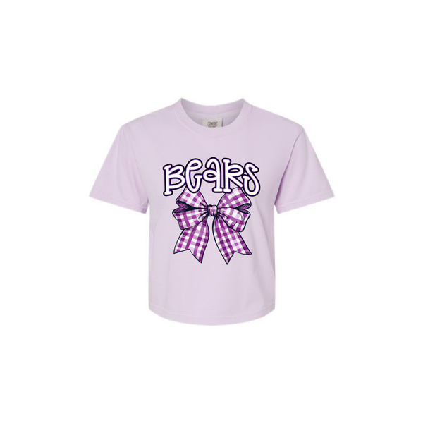 Bears Bow Women's Cropped Tee