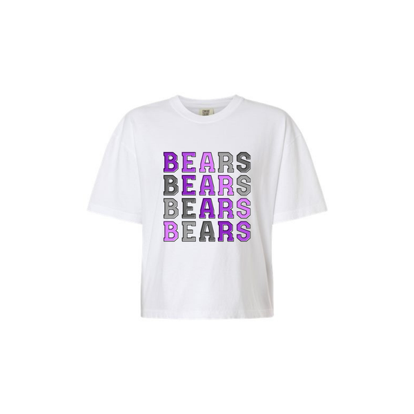 Bears Ombre Women's Cropped Tee