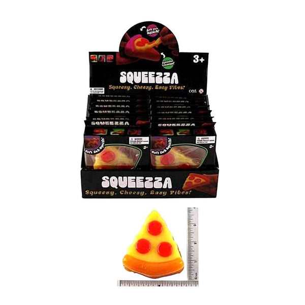 12PCS - Pizza Slice Squeeze Squishy Stress Relief Toy