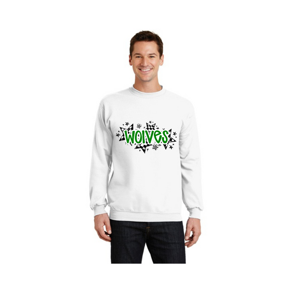 Wolves Star Adult Sweatshirt