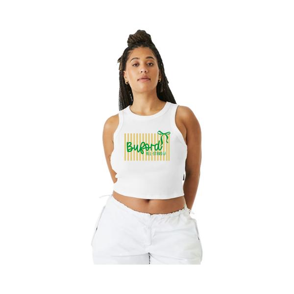 6U Gold All-stars Women's Ribbed Crop Tank
