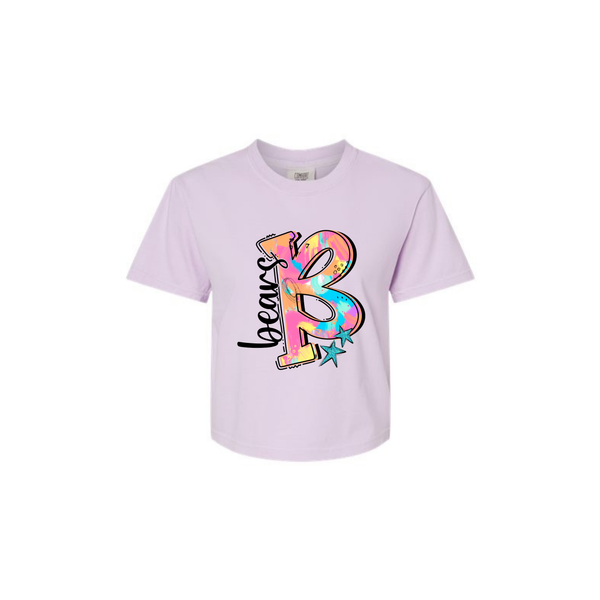 Bears Watercolor Women's Cropped Tee