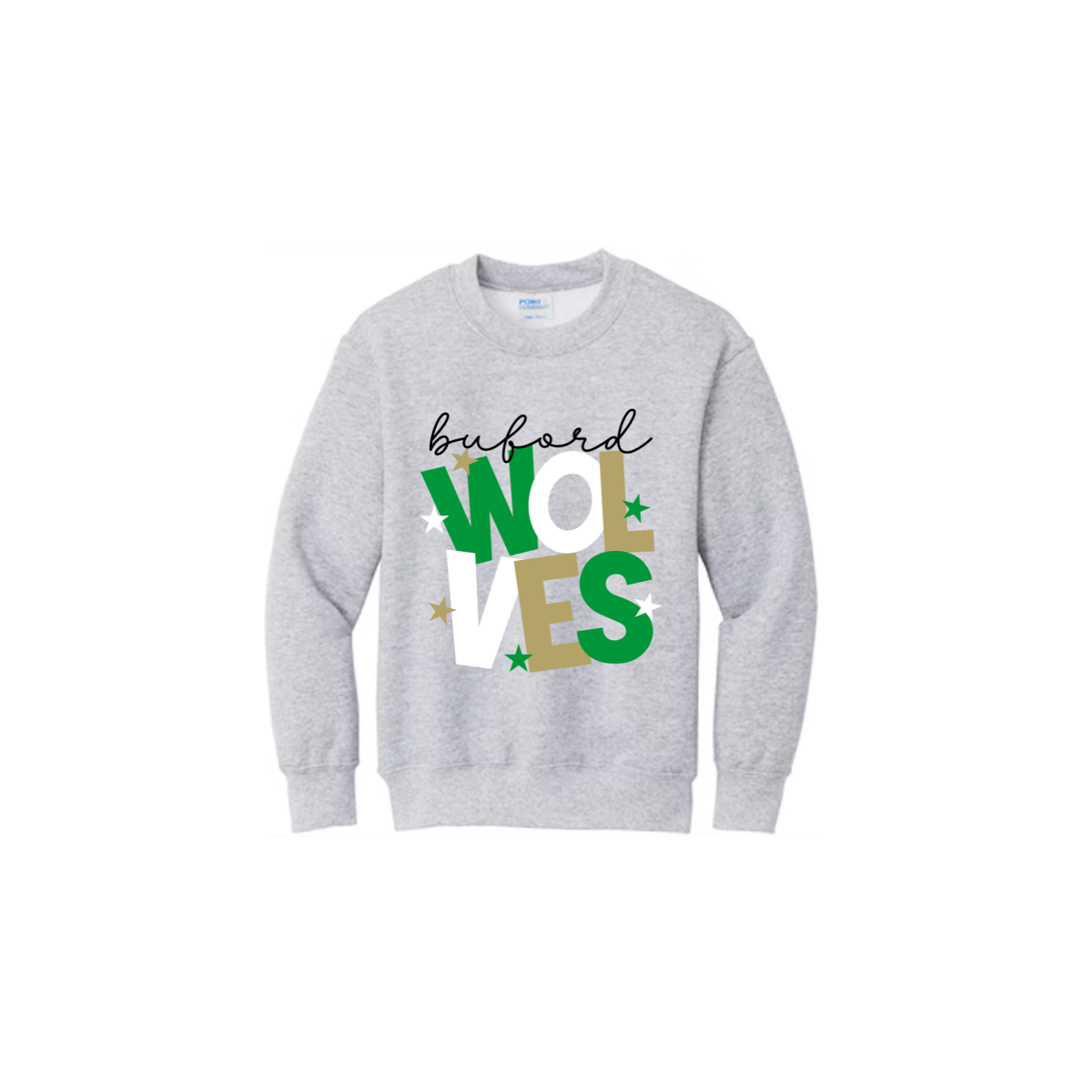 Wolves Stacked Kids Sweatshirt