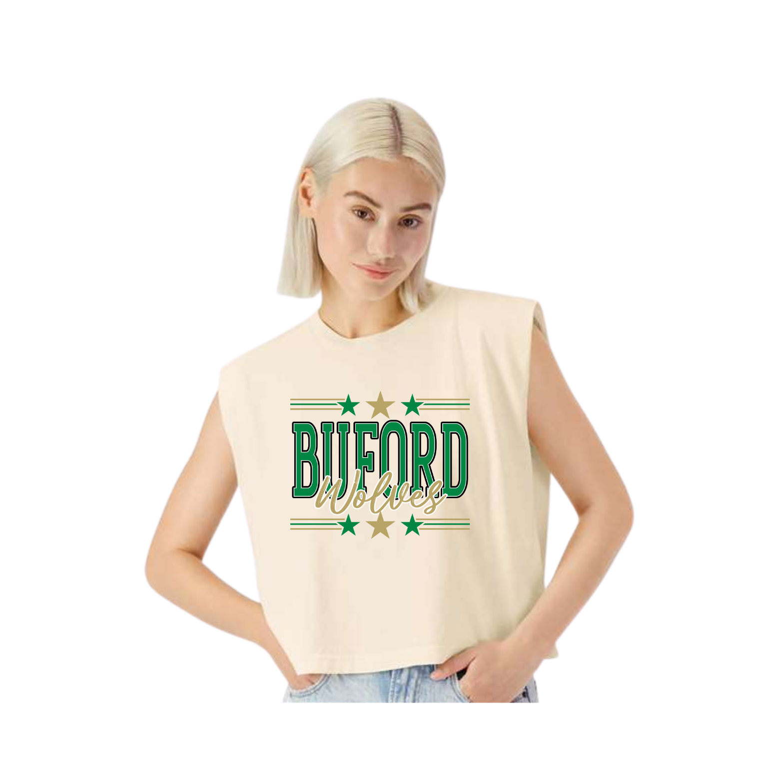 Buford Wolves Women's Muscle Crop