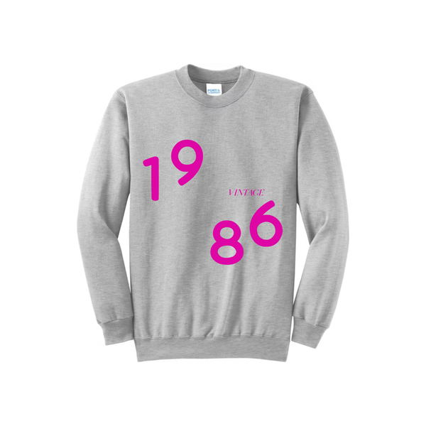 1986 Vintage Adult Sweatshirt