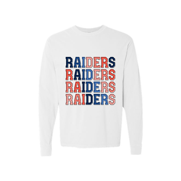 Raiders Ombre Adult Long Sleeve Tee