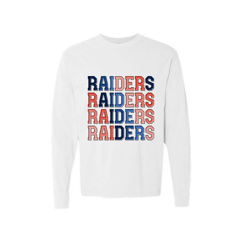 Raiders Ombre Adult Long Sleeve Tee