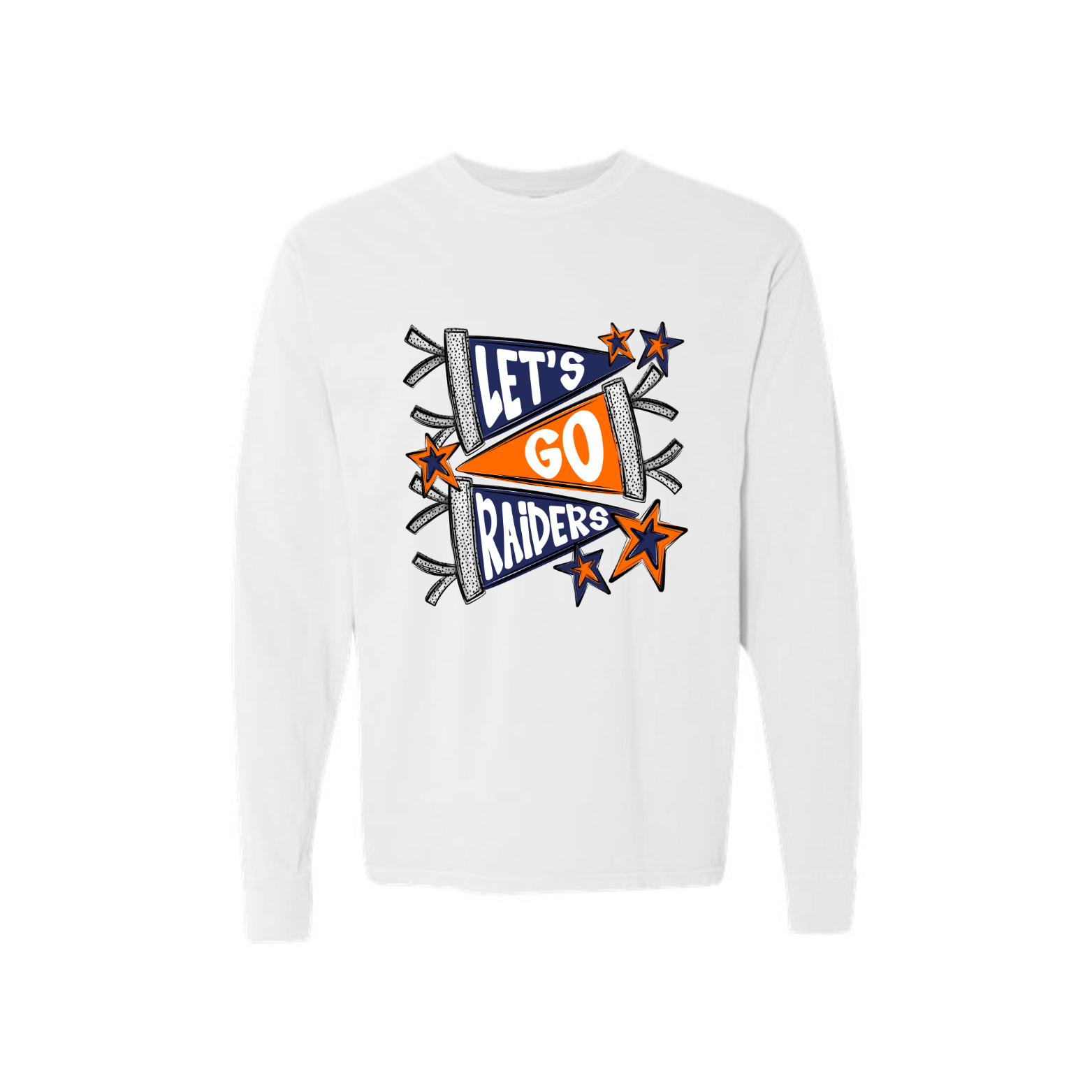 Raiders Pennant Adult Long Sleeve Tee