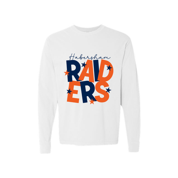 Raiders Stacked Adult Long Sleeve Tee