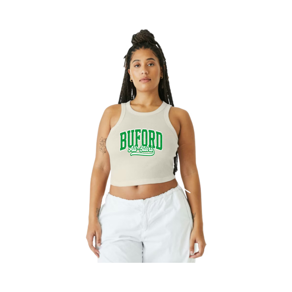 6U Gold All-stars Women's Ribbed Crop Tank
