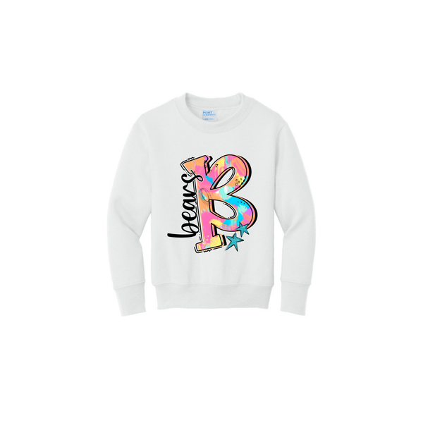 Bears Watercolor Youth Crewneck