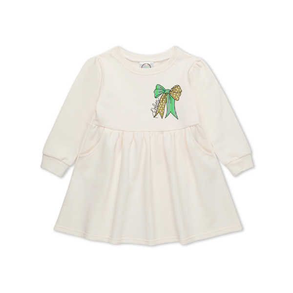Bow Sweatshirt Dress