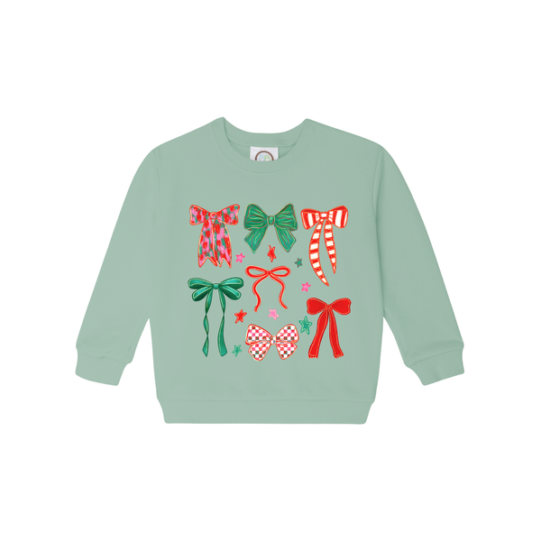 Christmas Bows Toddler Sweatshirt