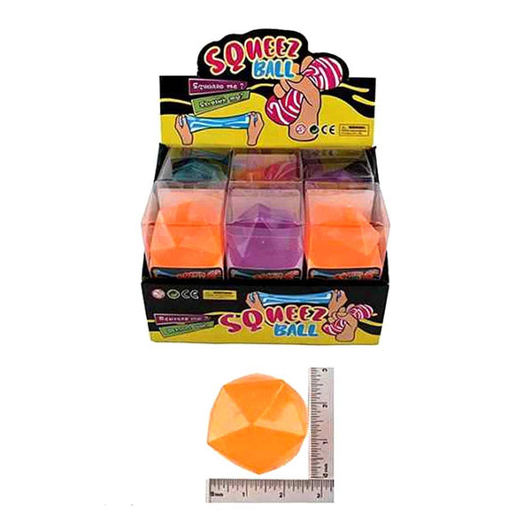 12PCS - Geometric Polyhedron Squeeze Squishy Stress Relief Toy