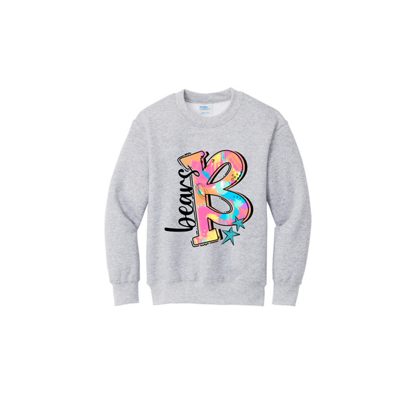 Bears Watercolor Youth Crewneck
