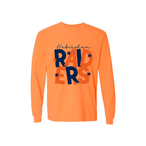 Raiders Stacked Adult Long Sleeve Tee