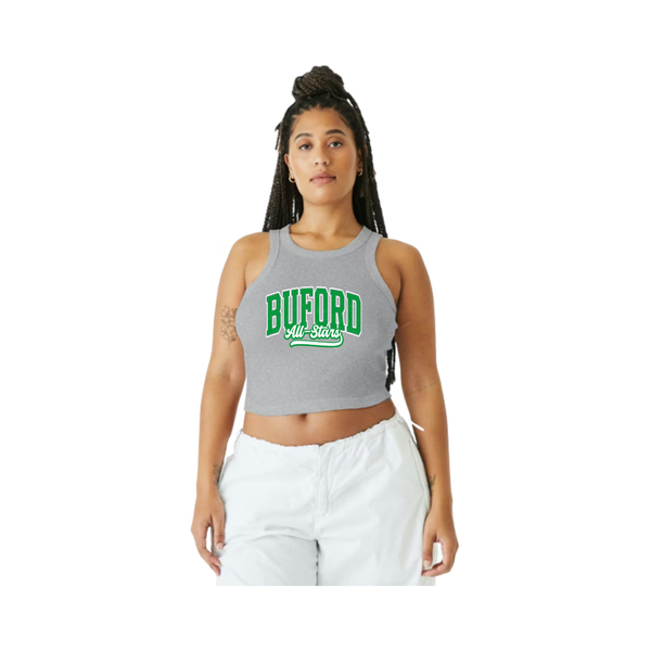 6U Gold All-stars Women's Ribbed Crop Tank