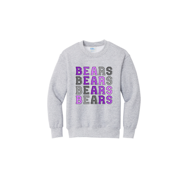 Bears Ombre Youth Crewneck