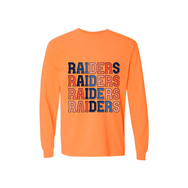 Raiders Ombre Adult Long Sleeve Tee