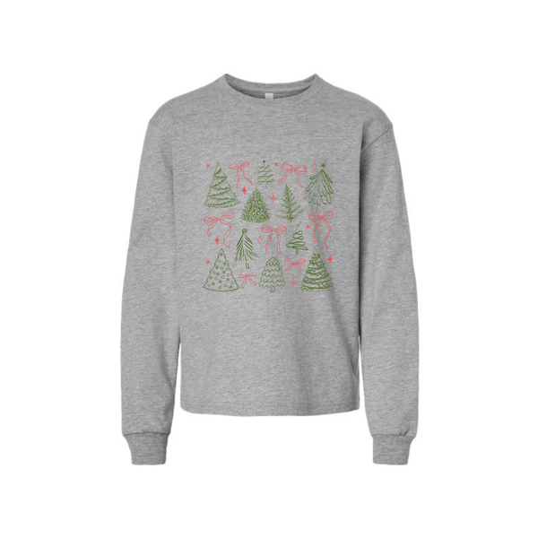Christmas Trees Youth Long Sleeve