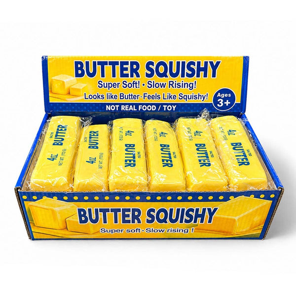 12PCS - Butter Stick Shape Squeeze Squishy Stress Relief Toy