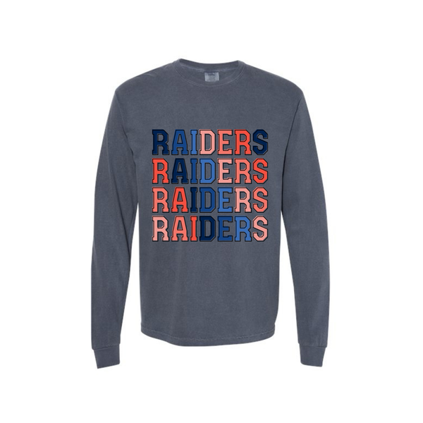 Raiders Ombre Adult Long Sleeve Tee