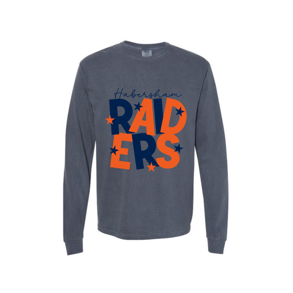 Raiders Stacked Adult Long Sleeve Tee