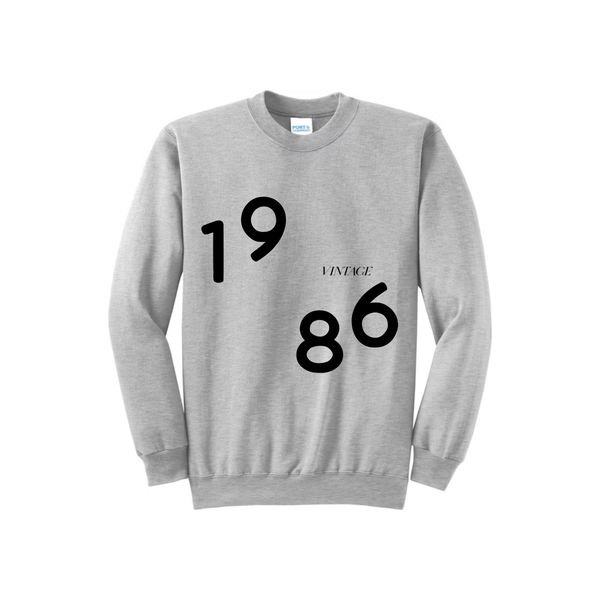 1986 Vintage Adult Sweatshirt