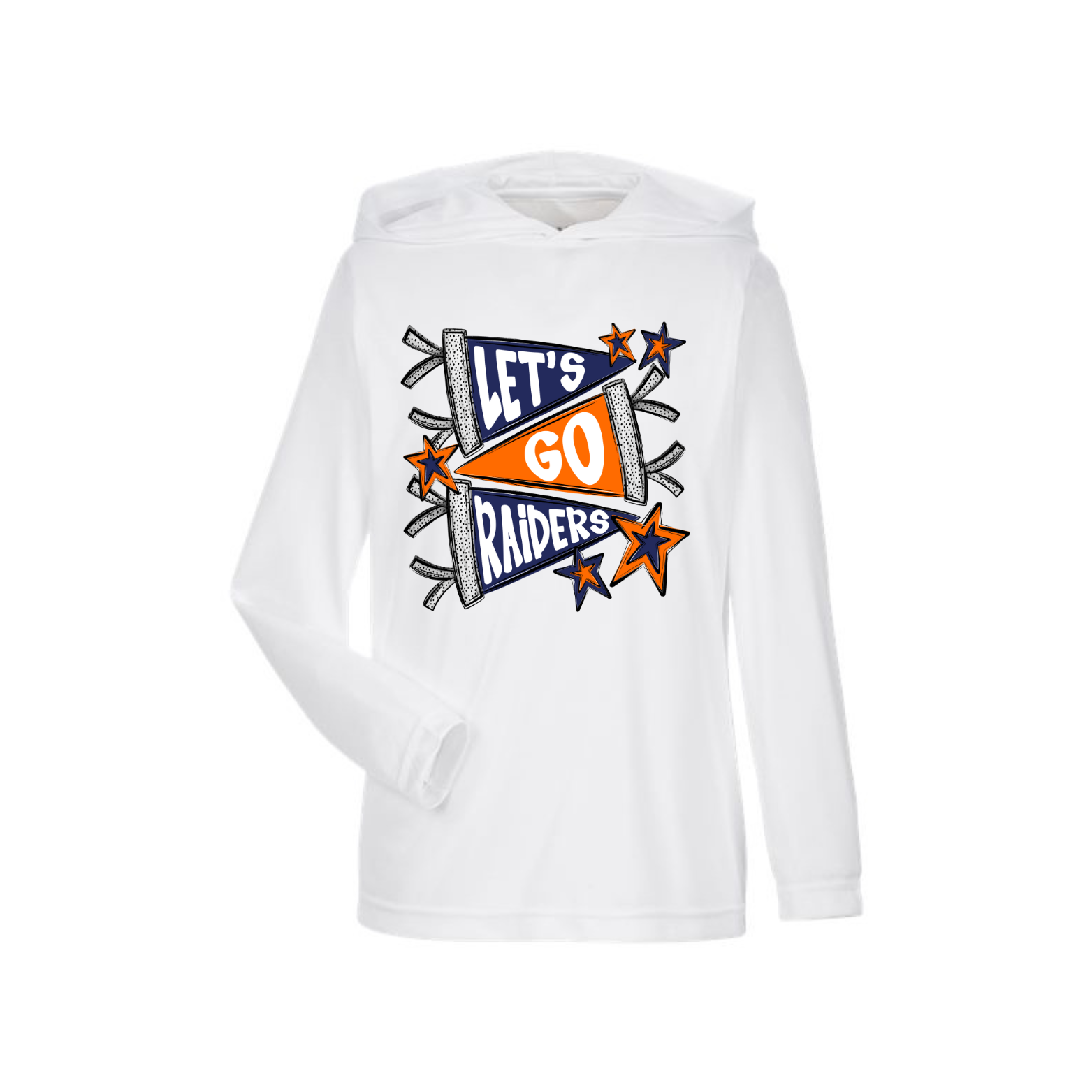 Raiders Pennant Adult Dri Fit Hoodie