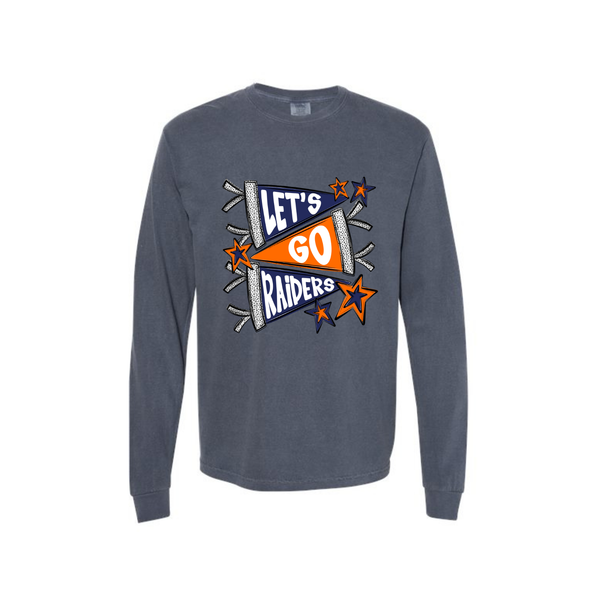 Raiders Pennant Adult Long Sleeve Tee