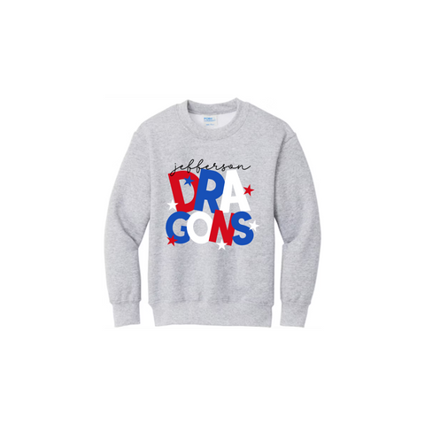 Dragons Stacked Kids Sweatshirt