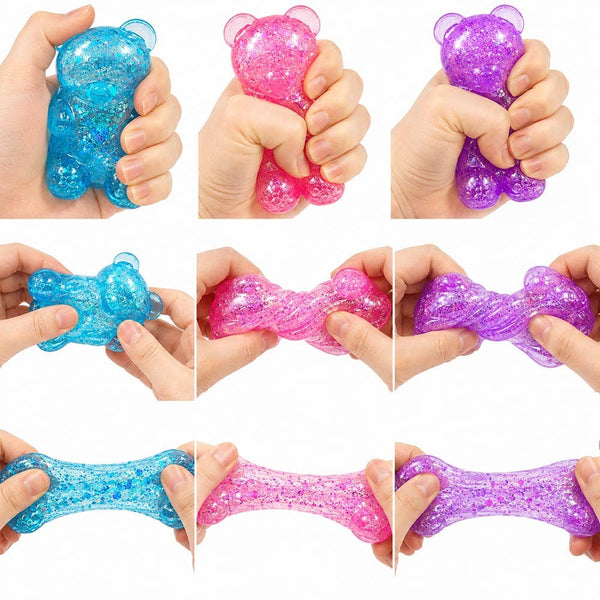 Glittered Gummy Bear Squeeze